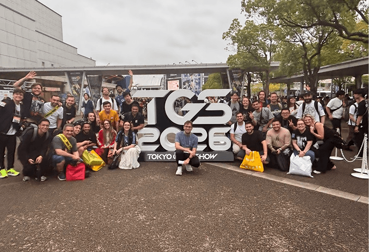 Grupo Japan2You e BRKsEDU no letreiro da Tokyo Game Show 2026